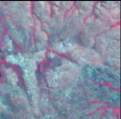 Emission and Reflection Radiometer (ASTER). The Landsat 7 ETM+ scene was captured on 29 August 2000 while the ASTER granule was captured on 28 July 2000 and processed to level 1B (Abrams 2000).