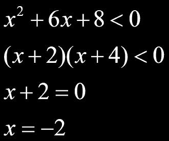Slide 194 / 200 Solve -4-2 Test points: -10, -3, 0 x 1) Rewrite inequality <0 2)