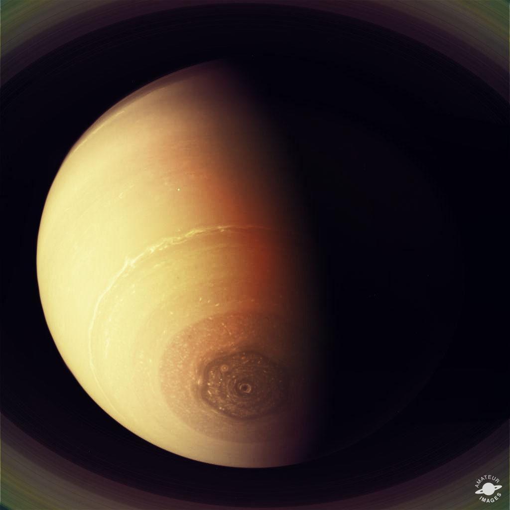 An image taken by cassini of saturn's