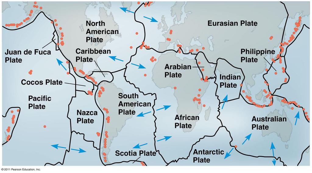 Movement of continental plates change geography