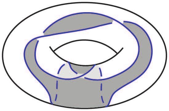 GRAPHS, LINKS, AND DUALITY ON SURFACES 19 Figure 5. An alternating link diagram (left) and its Tait graph (right) on the torus.