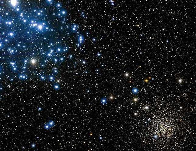 Why are stars seen in clusters? What makes up a stellar population?