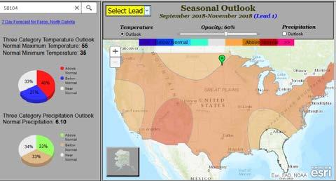 Fall 2018 Outlook By R. Kupec 1 Summer 2018 started warm and wet across North Dakota and ended slightly cool and dry.