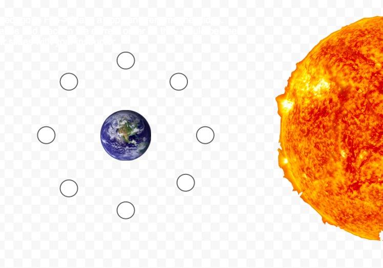 3. Click on Activity 1 and illuminate the moon and Earth with the correct light. Part B. 1. Read the information for Part 2. 2. Click on Activity 2 and choose the correct moon phases. Part C. 1. Skip the Quiz 2.