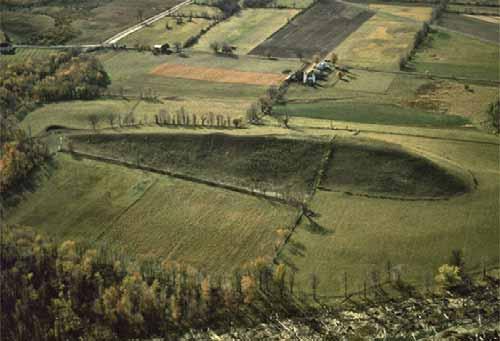 A drumlin in upstate New York Glacial deposits Landforms made of stratified drift Outwash plains (with ice sheets) and valley trains (when in a valley) Broad ramp-like surface