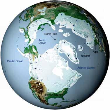 Maximum extent of ice during the Ice Age Glaciers of the past Ice Age The Ice Age began between two million and three