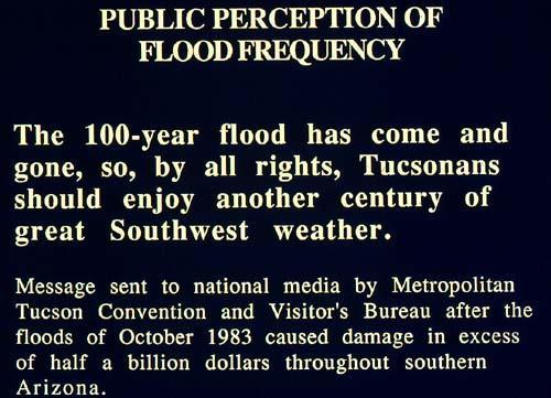 Not All Floods Alike Season Storm Type Antecedent Conditions Storm Duration Total discharge Cost 1983 Oct 1-3 (fall) Hurricane + Pacific Wet Days 85,000cfs $500m 1993 Sabino Jan 3-20 (winter) July 31