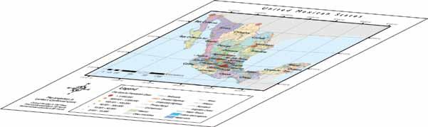 geographic information Just like maps contain a collection of many thematic layers, the geodatabase is a collection of thematic