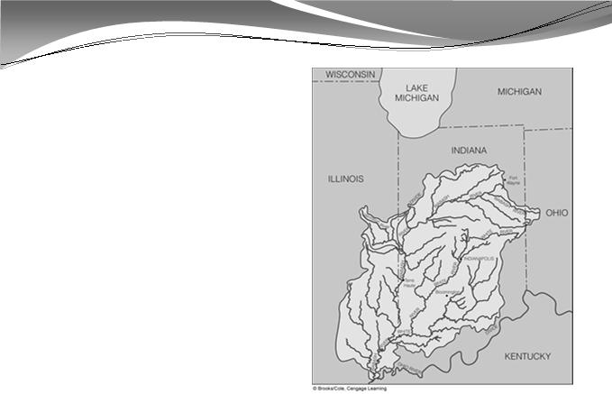 Drainage Basins A drainage basin is a particular geographic area, that is separated from