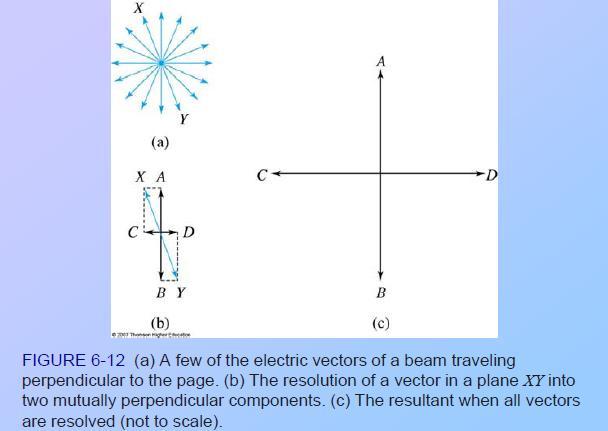 Figure 6-12a shows a few of the vectors depicted in Figure 6-11b at the instant the wave is at its maximum. The vector in anyone plane, say XY as depicted in Figure 6-12a.