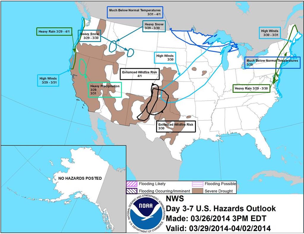 Hazard Outlook: March 29 Apr 2 http://www.cpc.ncep.