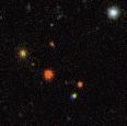 Not all weird-coloured objects are at cosmological distances; some are asteroids in our solar