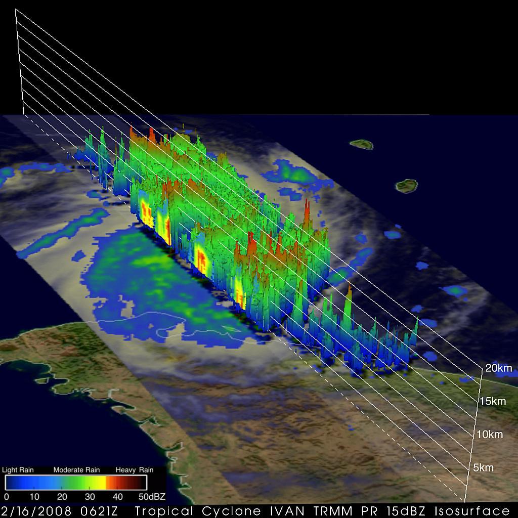 TRMM (Tropical Rainfall Measuring Mission) Precipitation Radar (the first