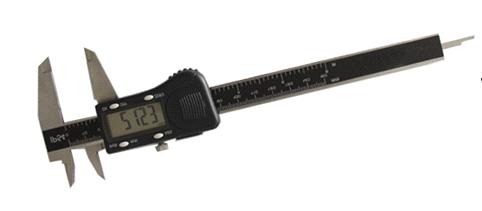 Waterproof Digital Caliper(Black) Quick display of the measured Value With LCD display Power on/off Zero-setting at any position mm/inch conversion IP54 water proof Criterion A for ESD 3V Lithium