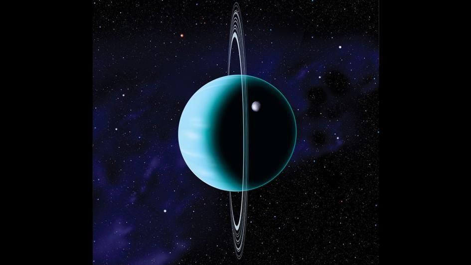 Uranus days and years compared to earth
