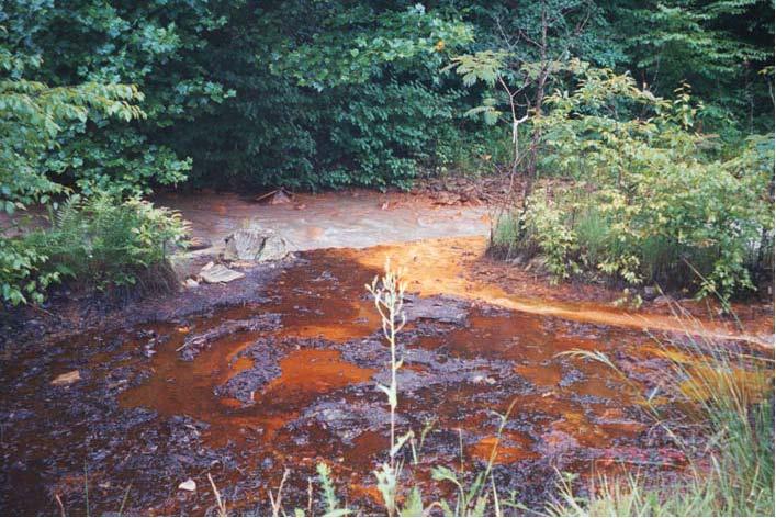 Pre-SMCRA mining discharges into upper Fifteenmile Fork produce metals and neutral ph water quality in-stream limits that are met upstream of