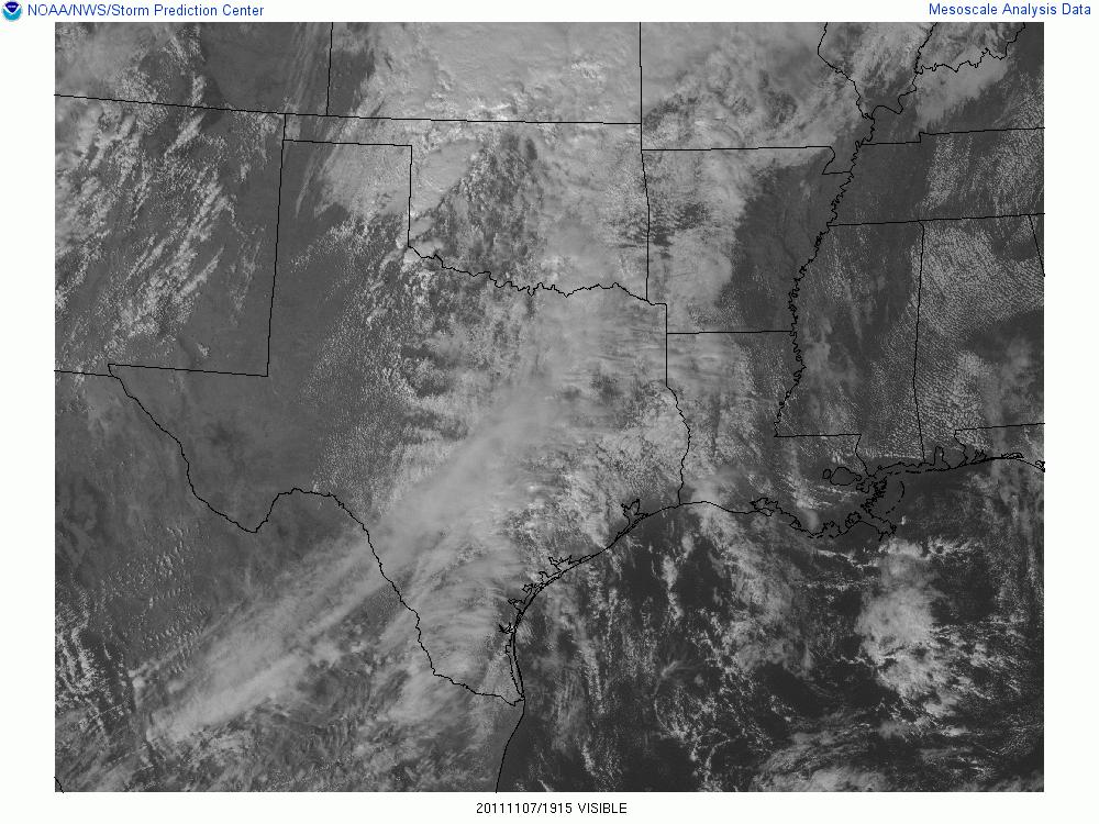 Part II: High and Low Air Pressure Systems, continued Look at the map set below. On the left is a satellite image of Texas that shows cloud cover.