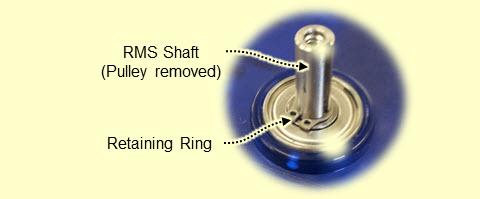 (NEVER apply a firm quick jerk to the string, which causes the retaining ring to