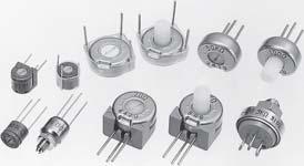 SLIDE SINGLE SWITCHES TURN WIREWOUND ( mm TRIMMERS PITCH) -6/- -T 6 FEATURES Lowest profile design of. mm Fine pitch of mm Easy motion with knob height of 0.
