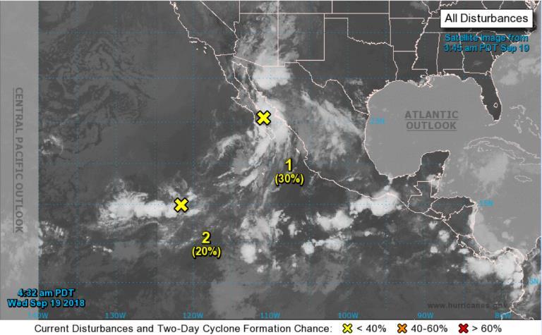 Tropical Outlook Eastern Pacific Disturbance 1 (as of 5:00 a.m.