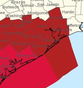Watches and Warnings Hurricane Warning in effect from Port Mansfield