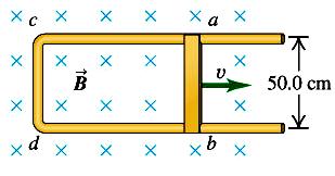 17) A metal loop is held above the N pole of a bar magnet, as shown in the figure, when the magnet is suddenly dropped from rest.