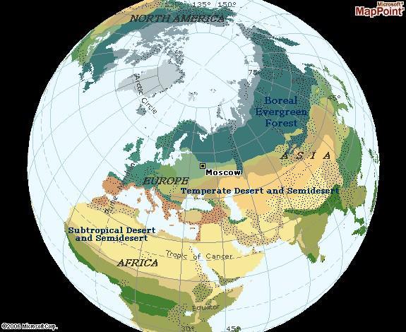 Space in Panorama Physical and partial political map of Eurasia, with elements of Africa and Oceania.