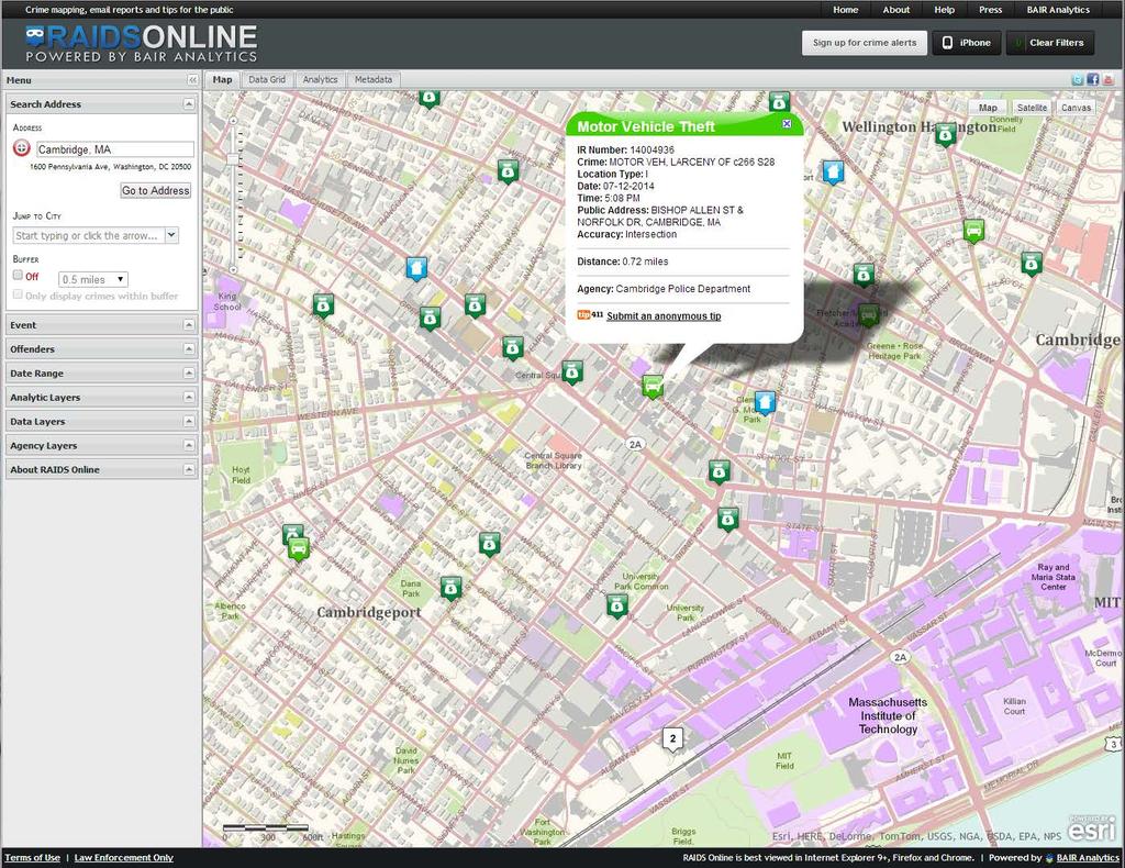 Crime Mapping City of