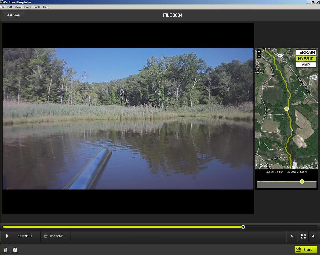 Shoreline Videos -Collected concurrent with the perimeter hydrographic surveys -GPS-tagged videos -Provide