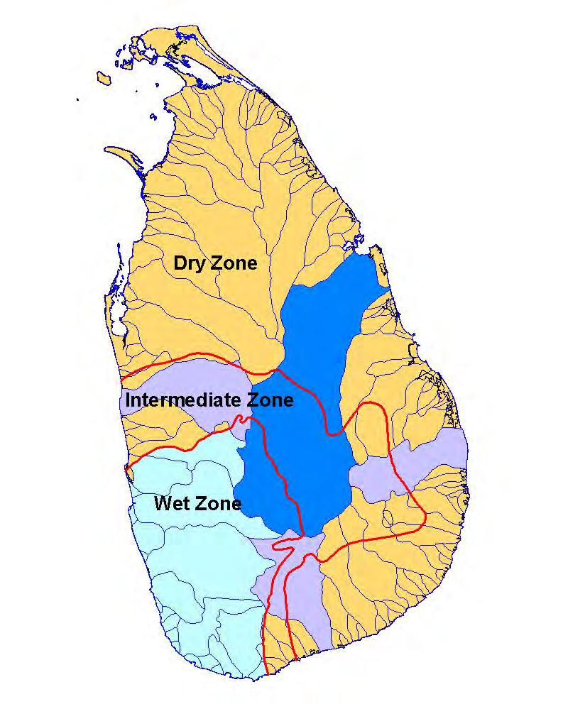 Classification of Climate Zones Annual rainfall varies between 950.0 mm to 5500.