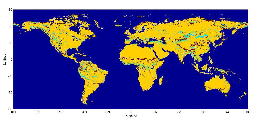 Case Study: Global Data and Ecotones NDVI of the entire world Aug 1-15 1981, 0.