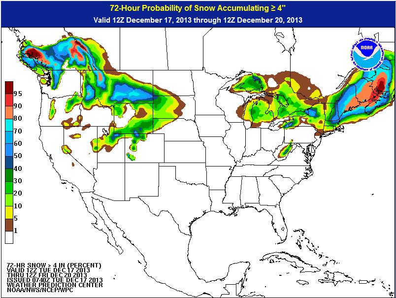 Snow Probabilities (72-hour) http://www.wpc.ncep.noaa.