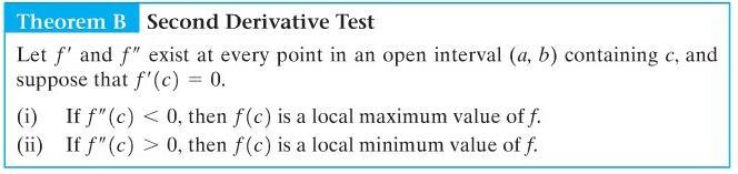 The Second Derivative Test Example.