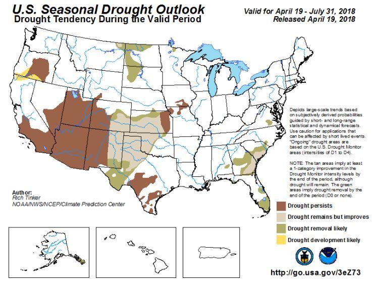 Precipitation Figure 2. National Drought Mitigation Center U.S. Drought Seasonal Drought Outlook.