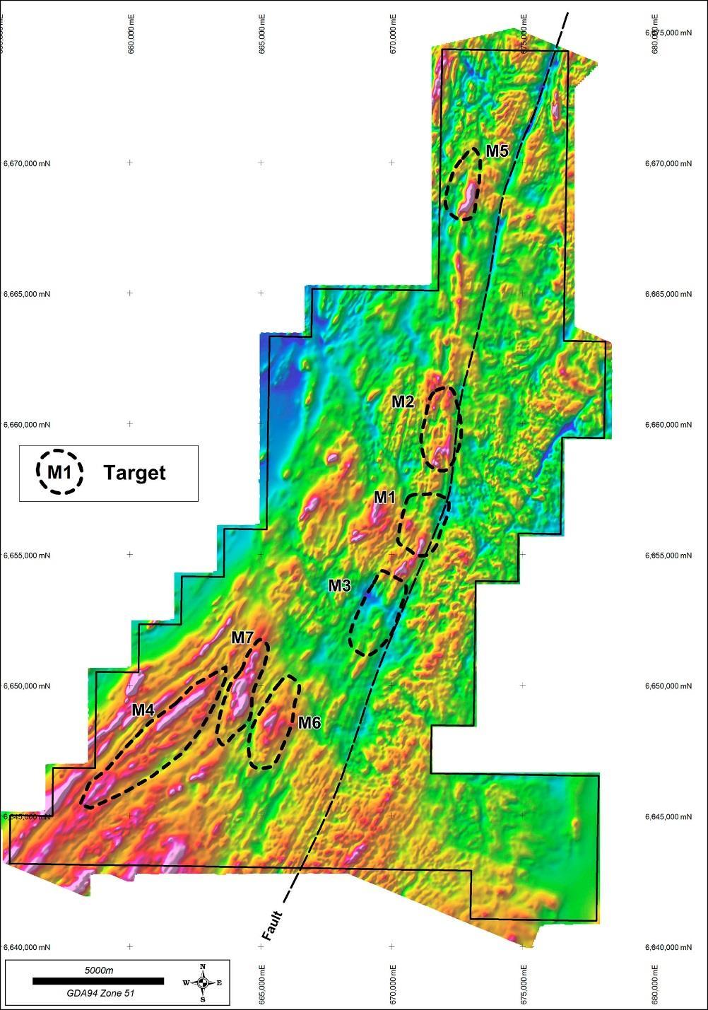 Technical Discussion Aeromagnetic Survey Interpretation Following the recent acquisition of detailed aeromagnetic data over E28/2342, Legend commissioned a geophysical consultant to assist with data