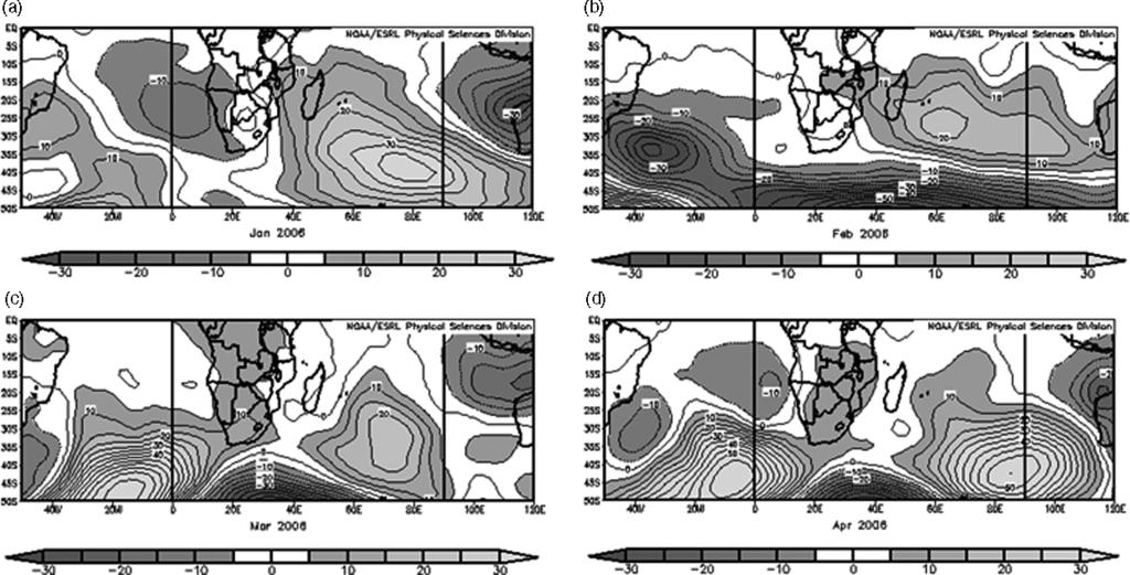 EXTREME RAINFALL IN THE NAMIB DESERT REGIONAL OCEAN VARIABILITY 1067 and Namibia (Hirst and Hastenrath, 1983) and sometimes inland (Rouault et al., 2003).
