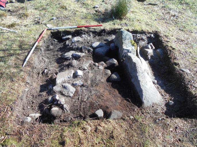 In other excavations the group has carried out in the Gouthwaite/Raygill/Studfold area of Nidderdale flagged floors at the entrance to or just inside roundhouses of late iron age /romano british date