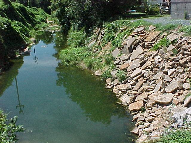 Fig. 8 View looking downstream from bridge.