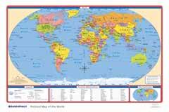/World Single Map 0-528-00574-X Package of 5 0-528-00575-8 Package of 30 0-528-00576-6 Physical-Political, United States/World 22" x 17" Package of 100 0-528-00577-4 Political U.S./World 18" x 12" (FREE Teaching Notes) Corresponds with Achievement Series Elementary Political wall maps on page 15.