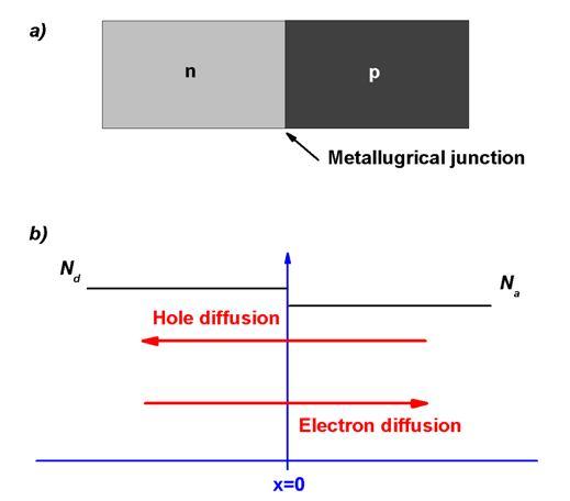 pn Junction The interface separating the n and p regions is referred to as the metallurgical junction.
