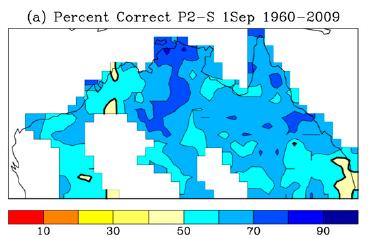 Predicting Australian Monsoon Wet season onset prediction Using 50 years of hindcasts, POAMA is found to skillfully predict the