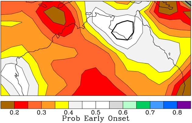 third of Australia s Northern Territory POAMA - Predictive Ocean Atmosphere Model for Australia, version 2 Example: Probability of
