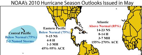 NOAA s Atlantic and Eastern Pacific Hurricane Seasonal Outlooks.