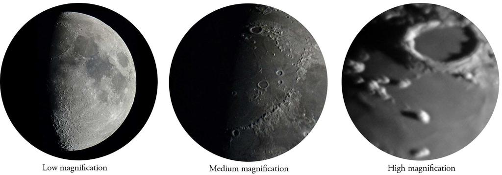 Magnification Telescopes are designed to magnify the apparent size of distant objects.