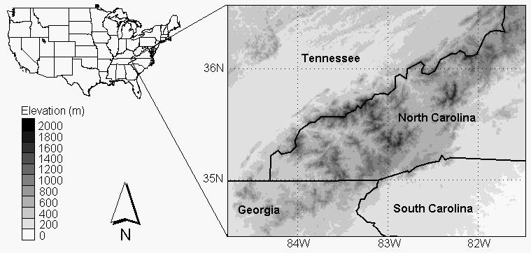 14A.1 RECENT CLIMATE CHANGE IN THE HIGH ELEVATIONS OF THE SOUTHERN APPALACHIANS Ryan P. Shadbolt * Central Michigan University, Mt. Pleasant, Michigan 1.