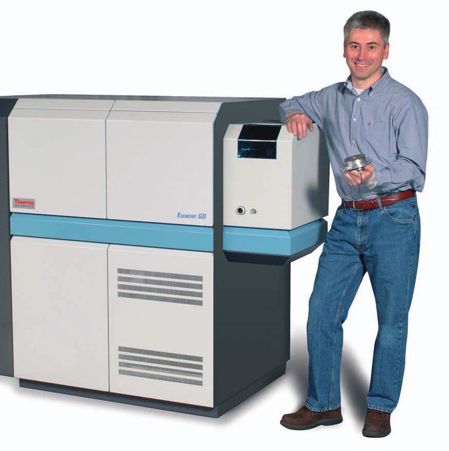 Thermo Scientific ELEMENT GD Glow Discharge Mass Spectrometer Technology The Thermo Scientific ELEMENT GD combines components with superior attributes in an instrument incomparable in speed,