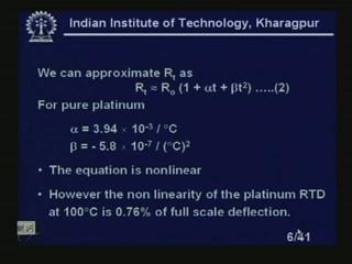 (Refer Slide Time: 7:37) We can approximate R t as R t equal to R naught 1 plus alpha t plus beta t square; R t equal to R naught 1 plus alpha t plus beta t square. This is equation number 2.