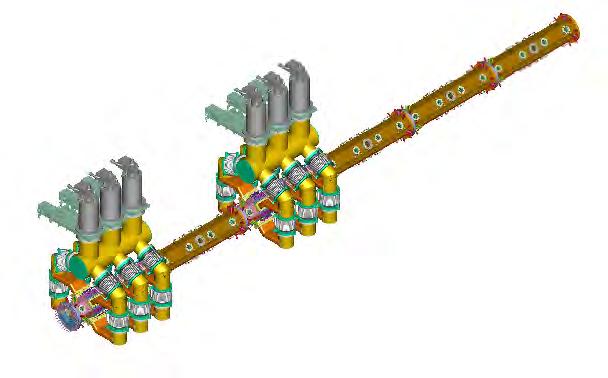 TRASCO RFQ (5 MeV, 30 ma) tuners wave guide RF loop vacuum