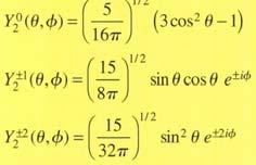 (θ,ϕ ) Simultaneous eigenfunctions of L, L z ˆ m m LY z l ( θϕ, )= mhy l (