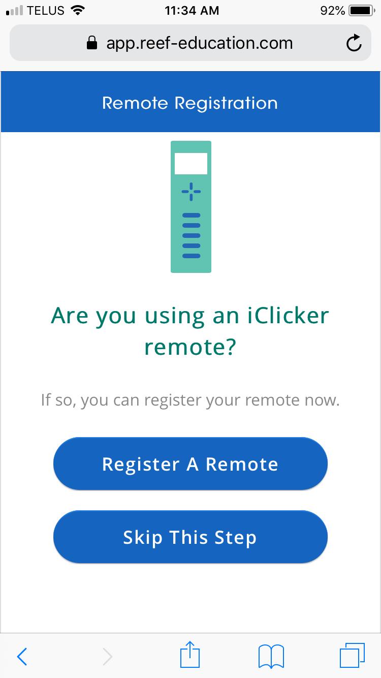 iclicker remotes may
